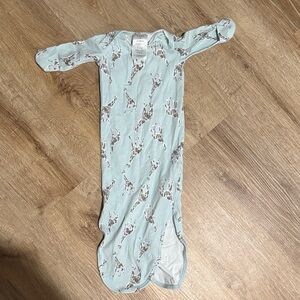 Aden + Anais Baby Giraffe Print tie Gown